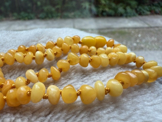 Greenish AMBER NECKLACE Baby SALE
