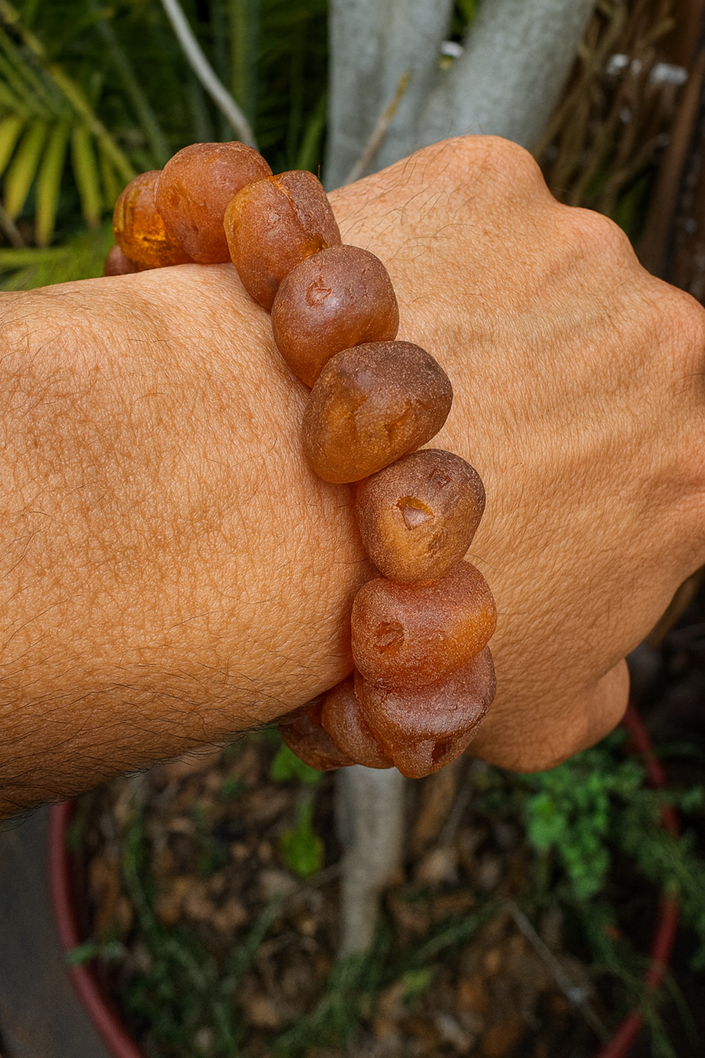 Men’s Raw Amber Bracelet