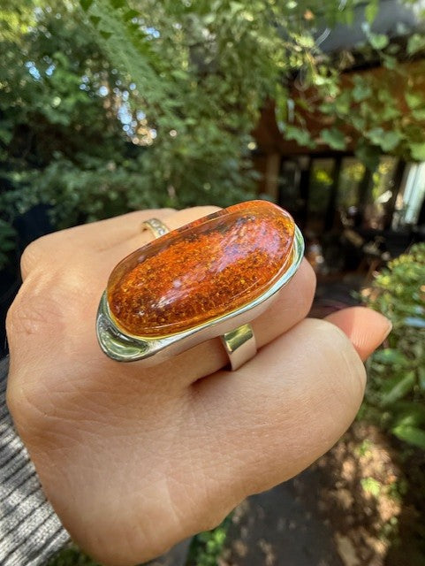 Cognac Amber ring