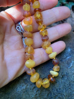 Load image into Gallery viewer, Raw Lemon Amber Necklace
