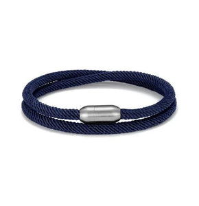 Casual Men's Navy Rope Bracelet