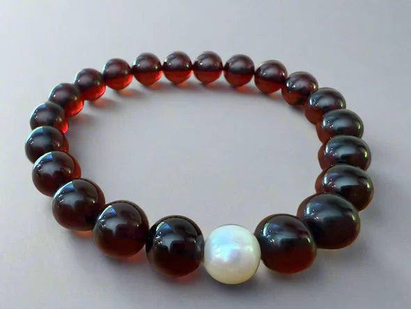 Cherry Amber with your Birthstone