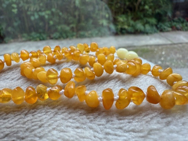 Milky Amber necklaces {SALE}