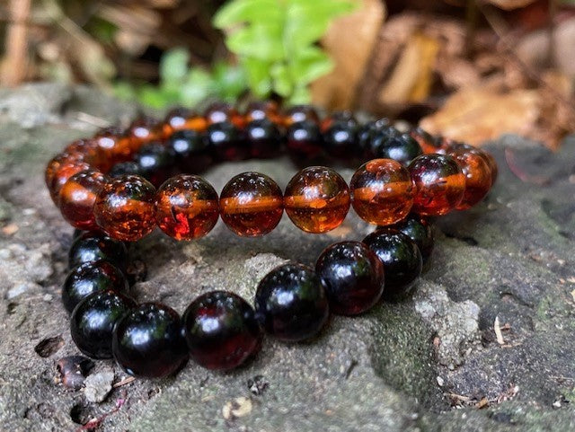 Bundle of two - Amber Bracelet 8 mm