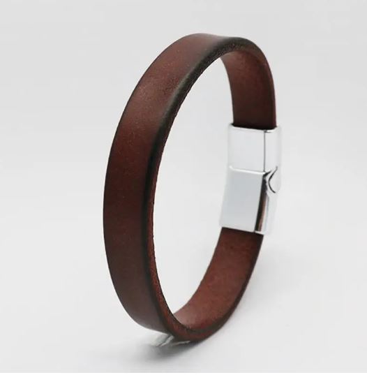 Simple Leather Men's Bracelet