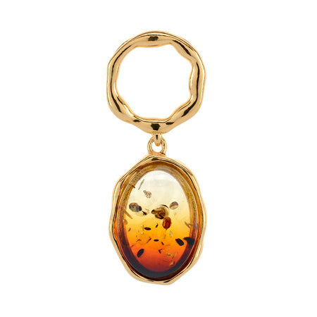 Sophisticated Gold Amber Earrings