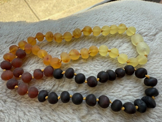 Adult Raw Rainbow Adult AMBER NECKLACE
