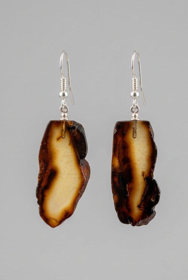 Natural Amber Drop Earrings | Amber House
