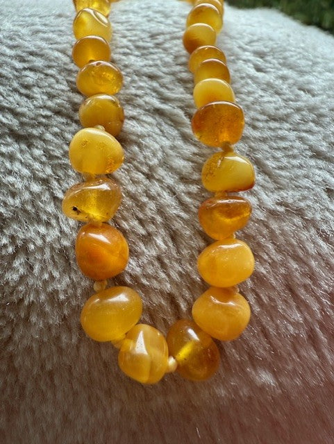 Raw Amber necklace Baby Size