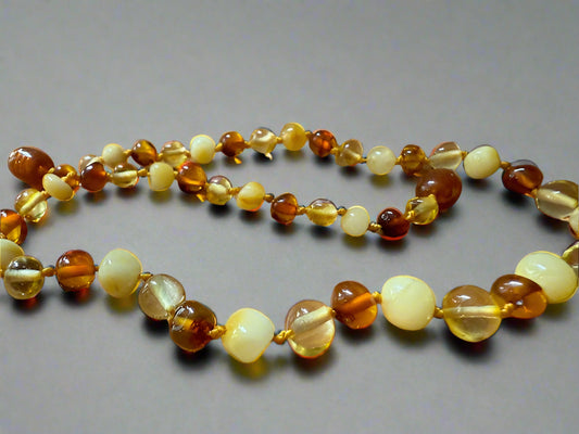 Baby Light Multi Amber Necklace