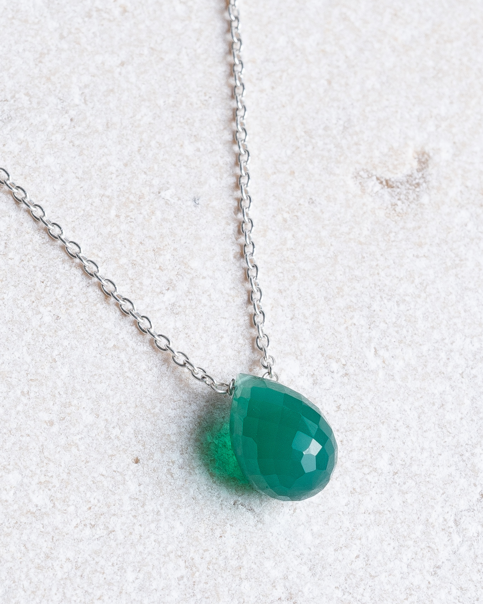 Green Onyx Necklace - Amber House 