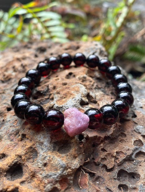 Men's Cherry Amber with your Birthstone - Amber House