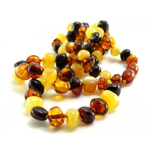 Multi Amber Bead Necklace - Amber House 