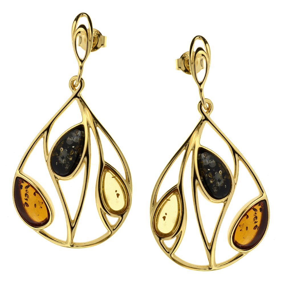 Mixed Baltic Amber Earrings - Amber House