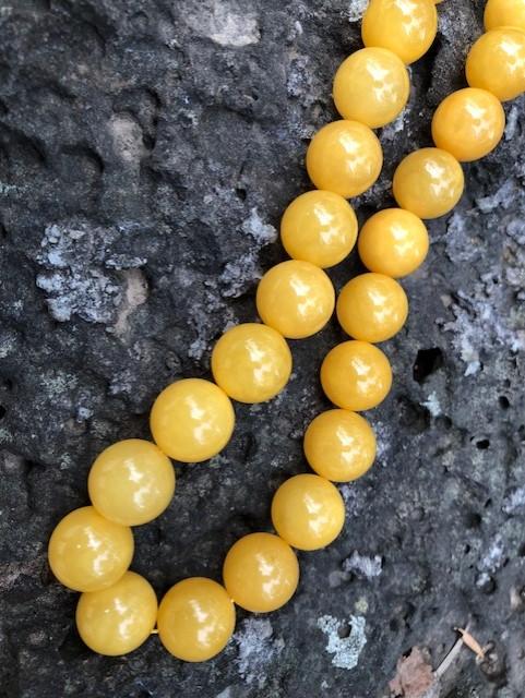 Baltic Amber Necklace - 17 mm balls - Amber House