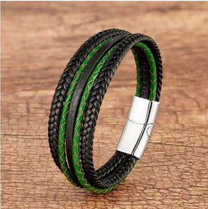 Forest Leather Men's Bracelet