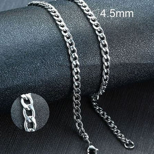 Men's silver chain necklace