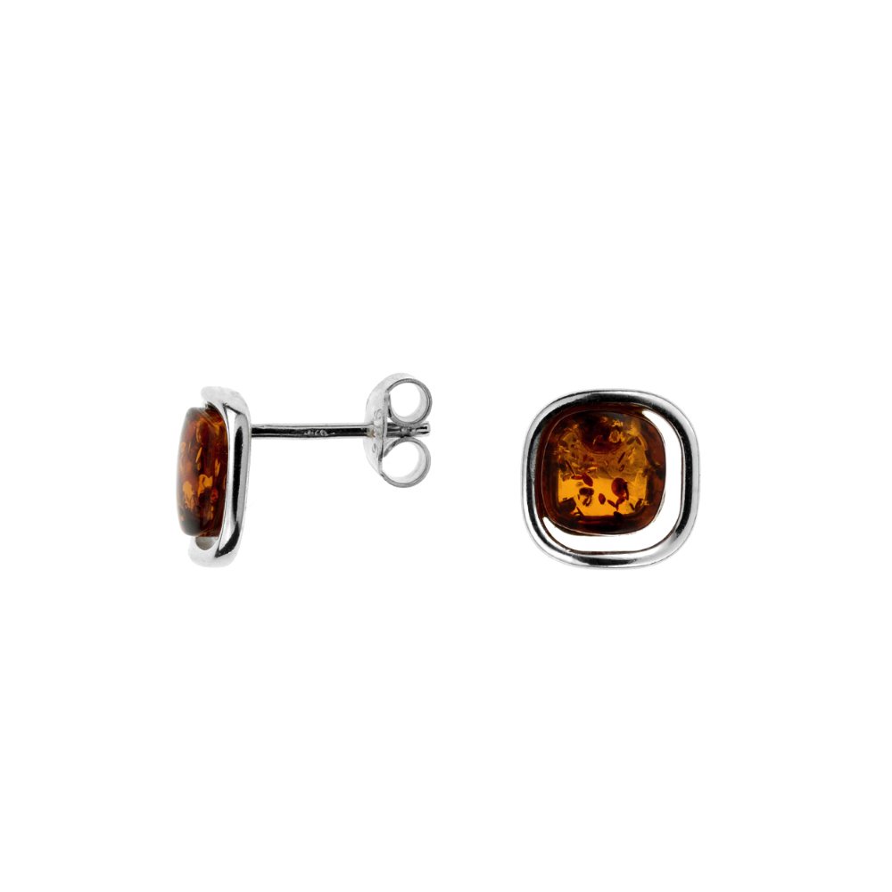 Modern Dainty Amber Earrings - Amber House