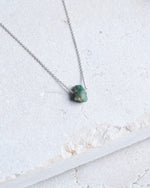 Load image into Gallery viewer, Raw Emerald Necklace (May Birthstone) - Amber House 

