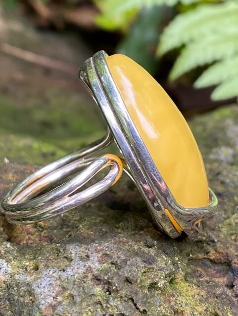 yellow amber ring