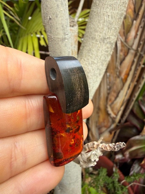 Amber Amulet of Strength & Serenity