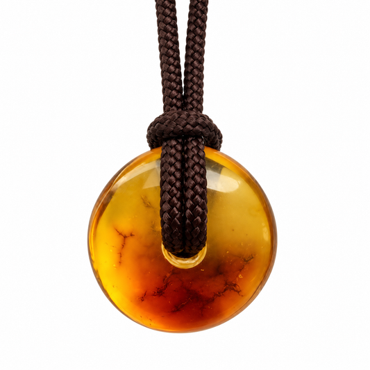 Anchor of Strength Amber necklace