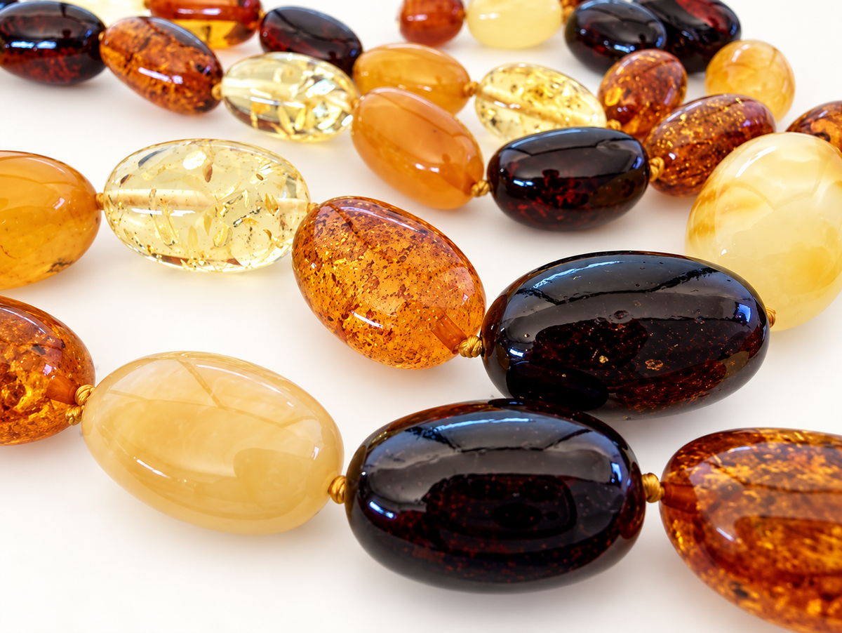 Luxury Baltic Amber Necklace – Perfectly Polished Natural Amber