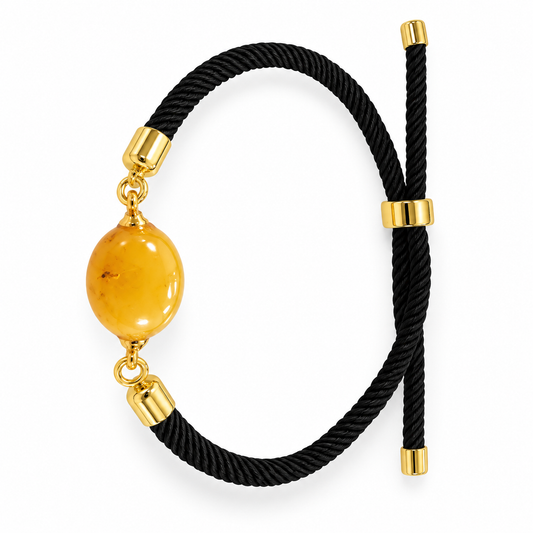 Adjustable Modern Amber Bracelet