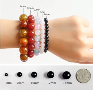 Men's Adjustable Multi Amber Bracelet