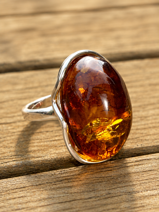 Stunning Baltic Amber Ring – Baltic amber ring – Amber House