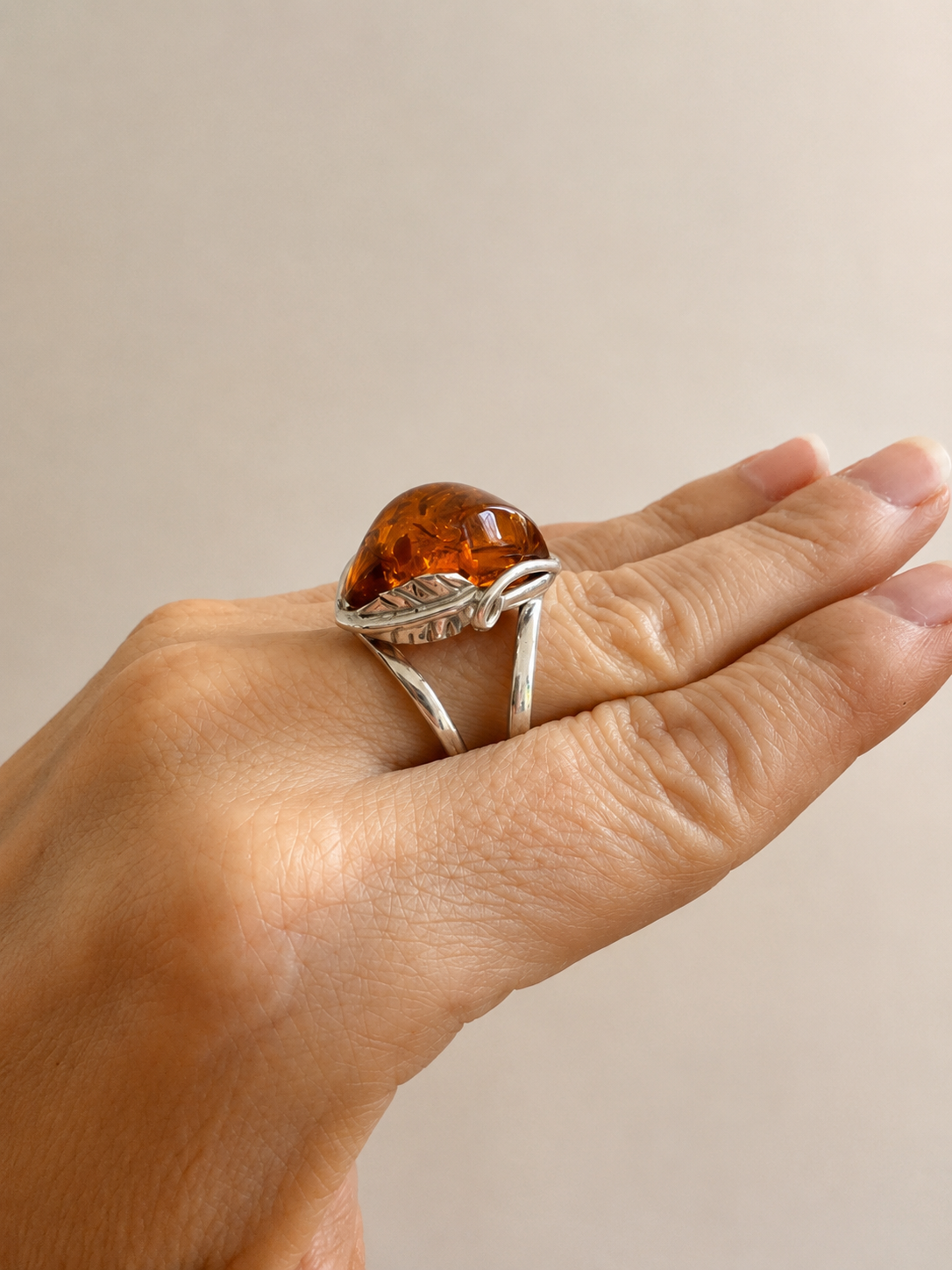 Baltic Sunrise Amber Ring