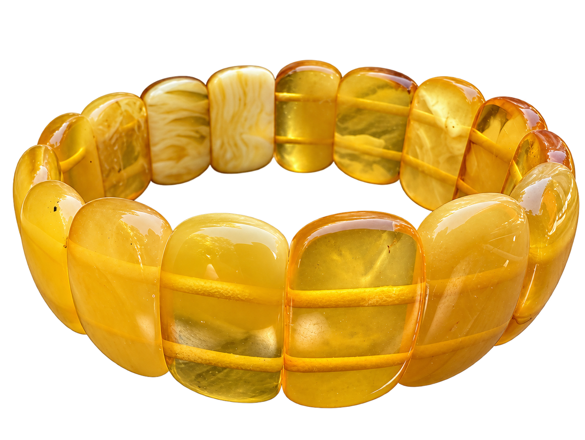 Natural Baltic Amber Stretch Bracelet