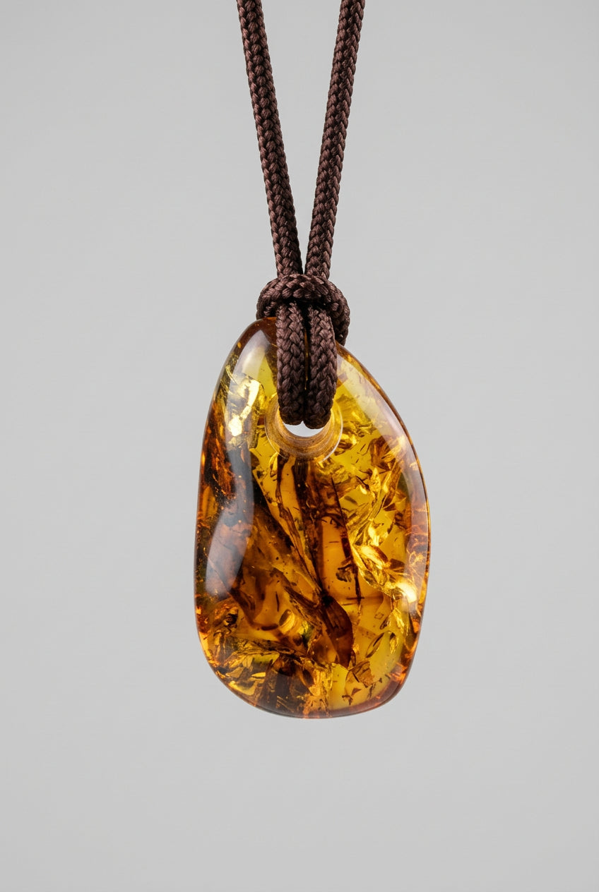 Healing Amber Stone Necklace