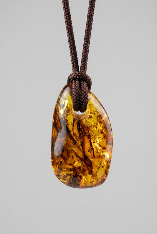 Healing Amber Stone Necklace