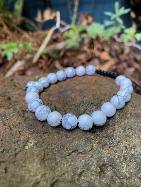 Howlite Beaded Men's Bracelet