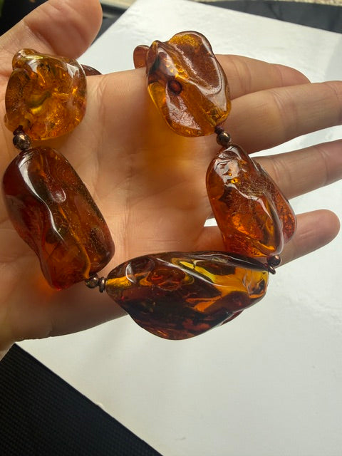 Statement Amber Necklace