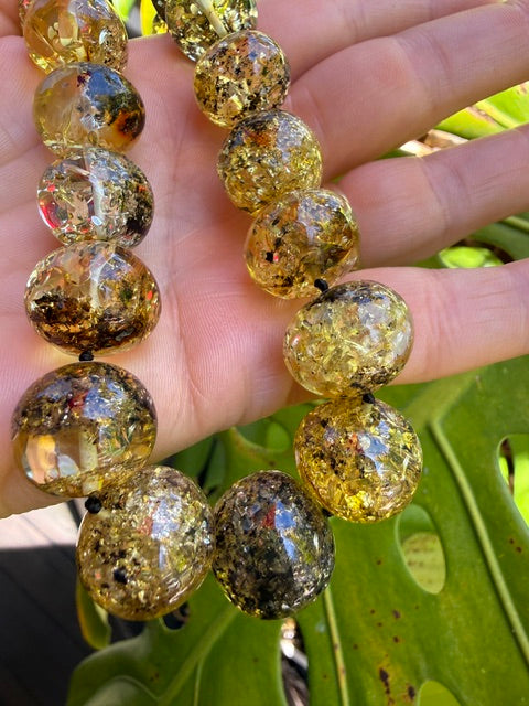 Luxury Green Baltic Amber Necklace