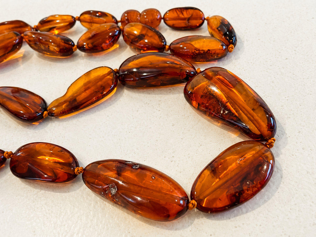 Earth Long Amber Strand