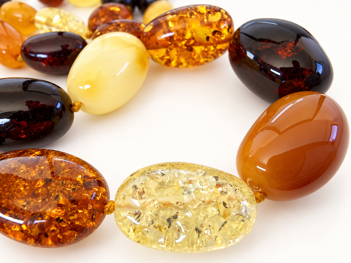 Luxury Baltic Amber Necklace – Perfectly Polished Natural Amber