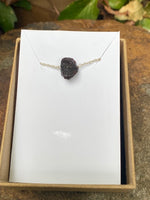 Load image into Gallery viewer, Raw Garnet Necklace ( January  Birthstone)
