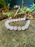 Load image into Gallery viewer, Adjustable Rose Quartz Bracelet
