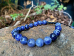 Load image into Gallery viewer, Striking Adjustable Sodalite Bracelet
