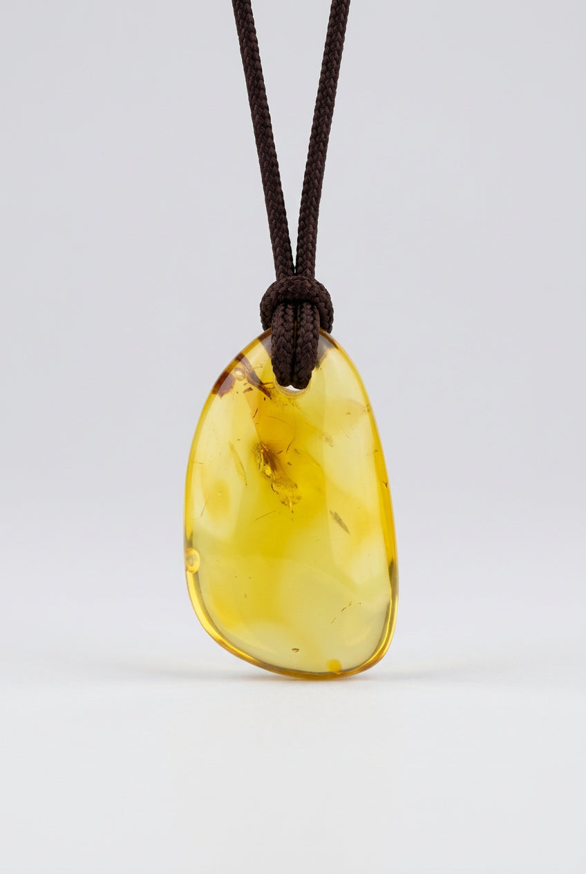 Strength Amber Stone Necklace