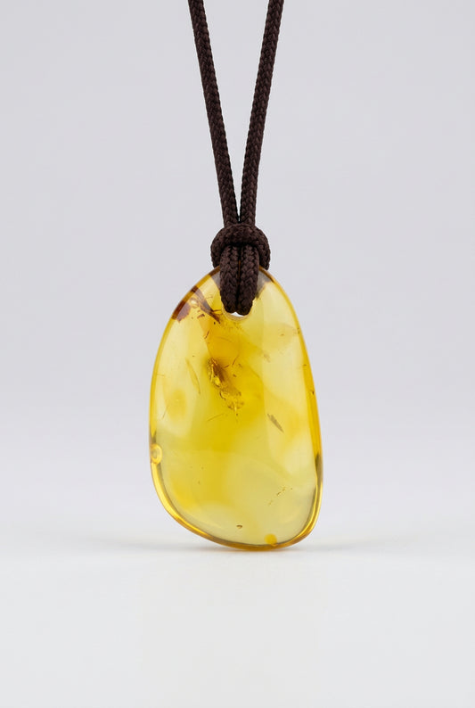 Strength Amber Stone Necklace