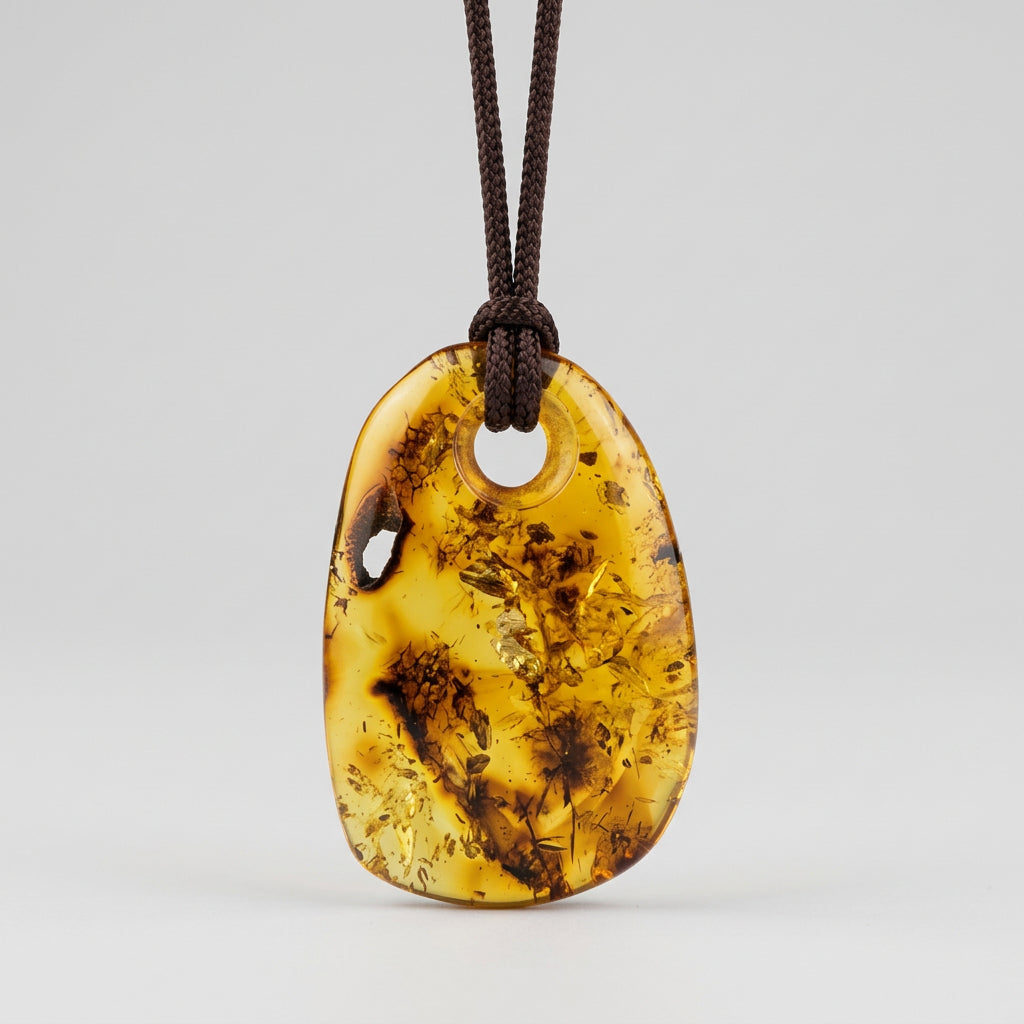 Strength & Serenity Amber Necklace