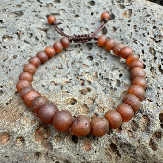Adjustable amber bracelet