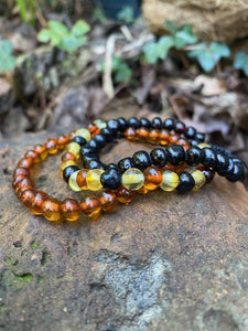 Men's Adjustable Amber Bracelet  ( Bundle of 3)