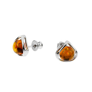 Cognac Baltic Amber Earrings