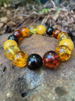 Load image into Gallery viewer, Amber Men&#39;s Beaded  Bracelet
