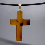 Load image into Gallery viewer, Amber Cross Pendant
